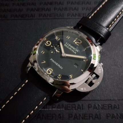 Panerai Luminor Mens Watch 44mm Cal.P9000 Automatic Mechanical Movement Stainless Steel Watches - Image 4
