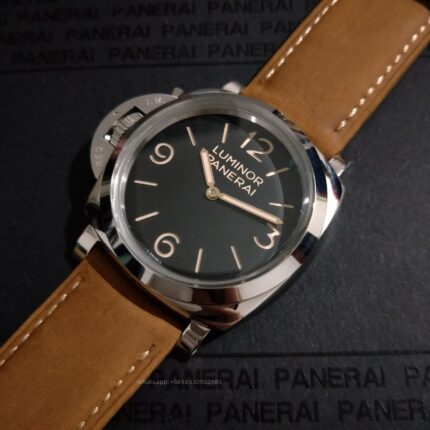 Panerai Luminor Mens Watch 47mm Cal.P3000 Automatic Mechanical Movement Stainless Steel Watches - Image 4