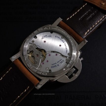 Panerai Luminor Mens Watch 47mm Cal.P3000 Automatic Mechanical Movement Stainless Steel Watches - Image 9