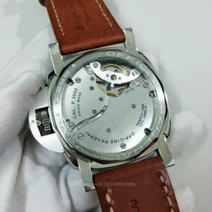 Panerai Luminor Mens Watch 47mm Cal.P3000 Automatic Mechanical Movement Stainless Steel Watches - Image 7