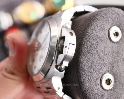 Panerai Luminor Mens Watch 44mm Cal.9100 Automatic Mechanical Movement Stainless Steel Watches - Image 7