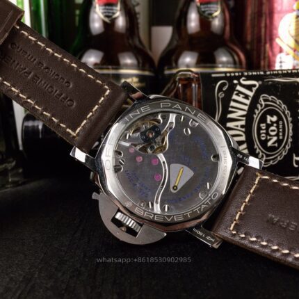 Panerai Luminor Mens Watch 47mm CAL.600 Mechanical Movement Stainless Steel Watches - Image 7