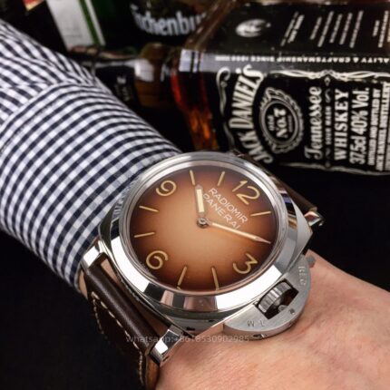 Panerai Luminor Mens Watch 47mm CAL.600 Mechanical Movement Stainless Steel Watches - Image 5