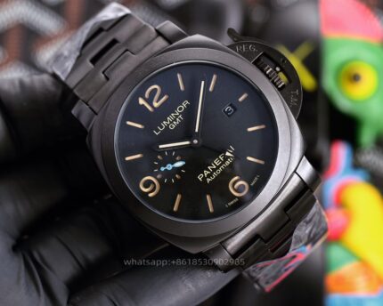 Panerai Luminor Mens Watch 44mm Automatic Mechanical Movement Stainless Steel Watches - Image 5