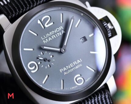 Panerai Luminor Mens Watch 44mm Automatic Mechanical Movement Stainless Steel Watches - Image 5
