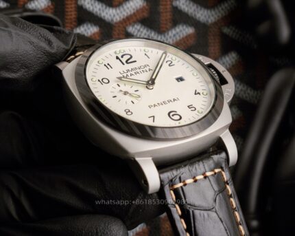 Panerai Luminor Mens Watch 44mm Automatic Mechanical Movement Stainless Steel Watches - Image 5