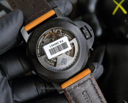 Panerai Luminor Mens Watch 44mm Cal. 9001 Automatic Mechanical Movement Stainless Steel Watches - Image 6