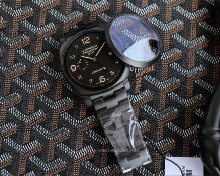 Panerai Luminor Mens Watch 44mm Cal. 9001 Automatic Mechanical Movement Stainless Steel Watches - Image 7