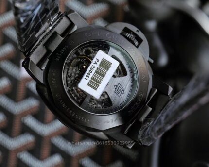 Panerai Luminor Mens Watch 44mm Cal. 9001 Automatic Mechanical Movement Stainless Steel Watches - Image 8