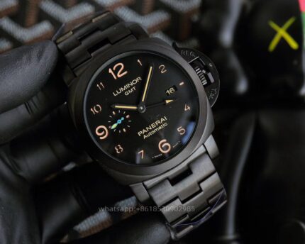 Panerai Luminor Mens Watch 44mm Cal. 9001 Automatic Mechanical Movement Stainless Steel Watches - Image 3