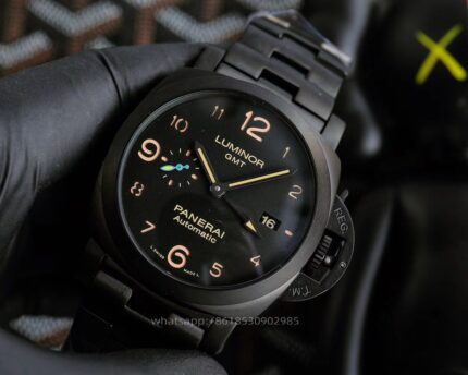 Panerai Luminor Mens Watch 44mm Cal. 9001 Automatic Mechanical Movement Stainless Steel Watches - Image 4