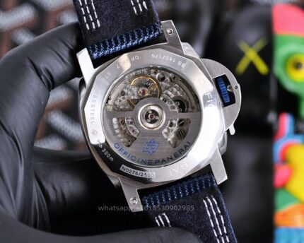 Panerai Luminor Mens Watch 44mm Automatic Mechanical Movement Stainless Steel Watches - Image 9