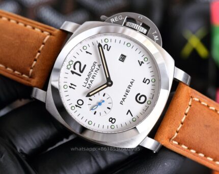 Panerai Luminor Mens Watch 44mm Automatic Mechanical Movement Stainless Steel Watches - Image 5
