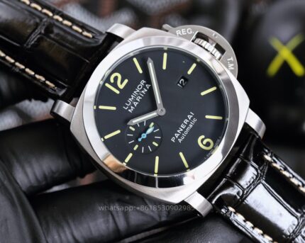 Panerai Luminor Mens Watch 44mm Automatic Mechanical Movement Stainless Steel Watches - Image 5