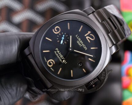 Panerai Luminor Mens Watch 44mm Automatic Mechanical Movement Stainless Steel Watches - Image 2