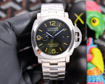 Panerai Luminor Mens Watch 44mm Automatic Mechanical Movement Stainless Steel Watches - Image 4