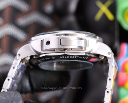 Panerai Luminor Mens Watch 44mm Automatic Mechanical Movement Stainless Steel Watches - Image 6