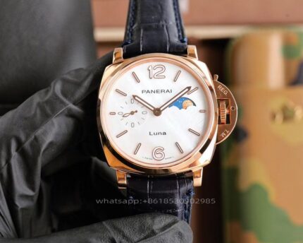 Panerai Luminor Due Unisex Watch 38mm CAL.P.900/MP Mechanical Movement Stainless Steel Watches - Image 4