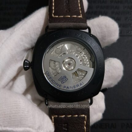 Panerai Radiomir Due Mens Watch 45mm Automatic Mechanical Movement Stainless Steel Watches - Image 8