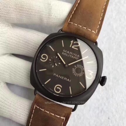 Panerai Radiomir Due Mens Watch 47mm Automatic Mechanical Movement Stainless Steel Watches - Image 2