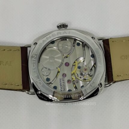 Panerai Radiomir Due Mens Watch 45mm Mechanical Hand-winding Stainless Steel Watches - Image 7