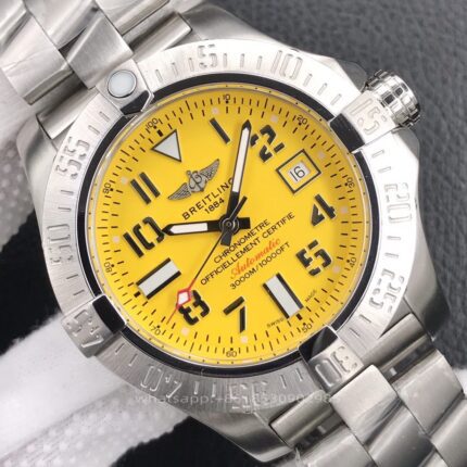 Breitling Avenger Mens Watch 45mm CAL.2824 Automatic Mechanical Movement Stainless Steel Watches - Image 4