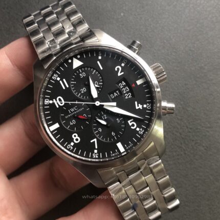 IWC Pilots Mens Watch 43mm CAL.7750 Automatic Mechanical Movement Stainless Steel Watches ZF Factory - Image 3