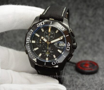 Tag Heuer Aquaracer Mens Watch 44mm Quartz Movement Stainless Steel Watches - Image 2