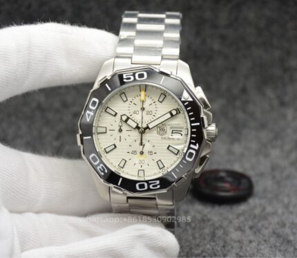 Tag Heuer Aquaracer Mens Watch 44mm Quartz Movement Stainless Steel Watches - Image 5