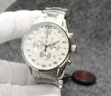 Tag Heuer Carrera Mens Watch 44mm Quartz movement Stainless Steel Watches