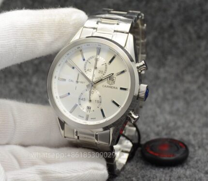 Tag Heuer Carrera Mens Watch 44mm Quartz movement Stainless Steel Watches - Image 5