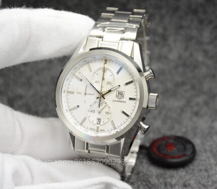 Tag Heuer Carrera Mens Watch 44mm Quartz movement Stainless Steel Watches