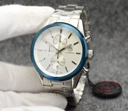 Tag Heuer Carrera Mens Watch 44mm Quartz movement Stainless Steel Watches - Image 3