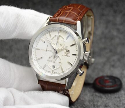 Tag Heuer Carrera Mens Watch 44mm Quartz movement Stainless Steel Watches - Image 6