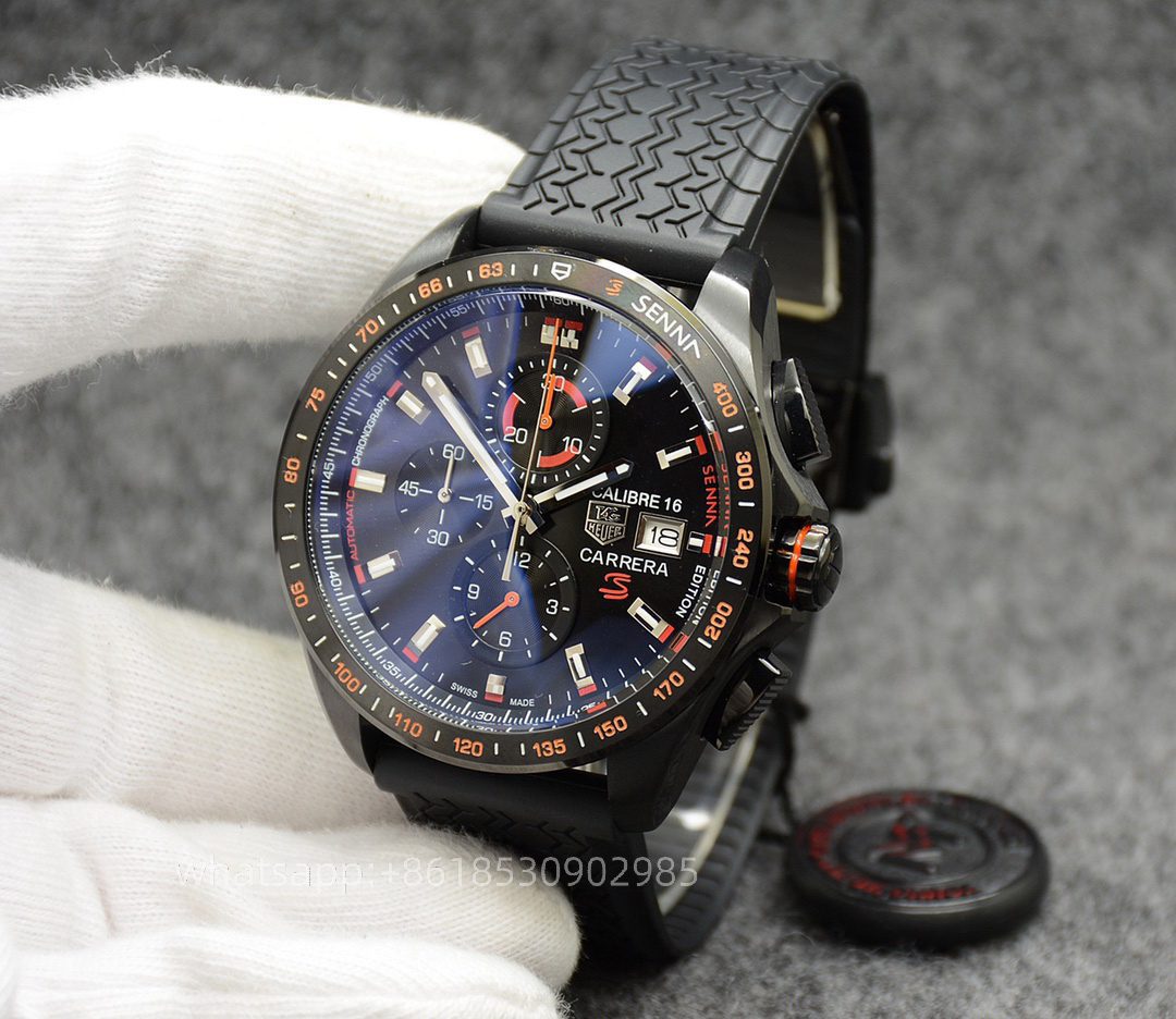 jb41 44 quartz (1) Tag Heuer Carrera Mens Watch 44mm Quartz movement Stainless Steel Watches - Image 1