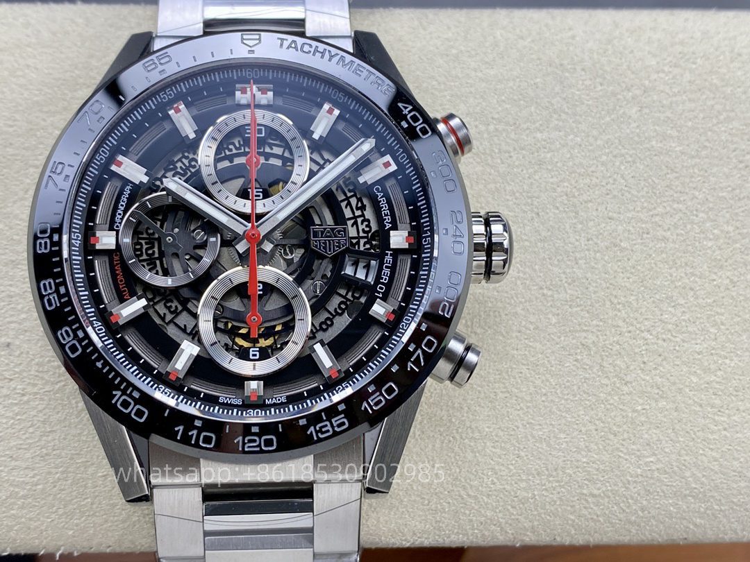 jb9 43 2824 XF (1) Tag Heuer Carrera Mens Watch 43mm CAL.2824 Automatic Mechanical Movement Stainless Steel Watches XF Factory - Image 1