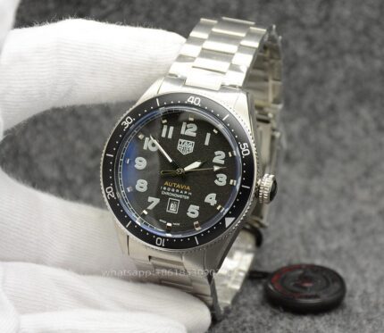 Tag Heuer Autavia Mens Watch 44mm Automatic Mechanical Movement Stainless Steel Watches - Image 5