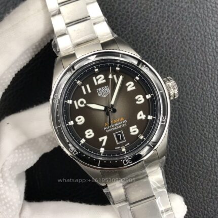 Tag Heuer Autavia Mens Watch 42mm Automatic Mechanical Movement Stainless Steel Watches - Image 3