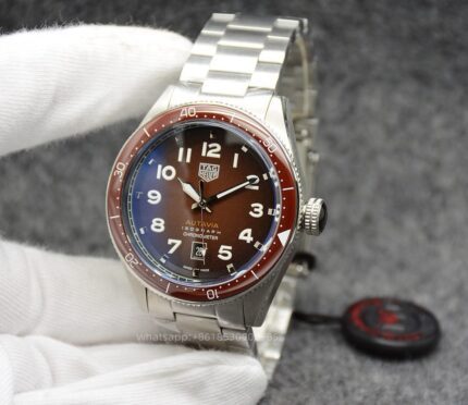 Tag Heuer Autavia Mens Watch 44mm Automatic Mechanical Movement Stainless Steel Watches - Image 5