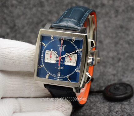 Tag Heuer Monaco Mens Watch 44mm Quartz Movement Stainless Steel Watches - Image 2