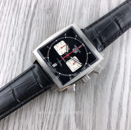 Tag Heuer Monaco Mens Watch 44mm Quartz Movement Stainless Steel Watches - Image 3