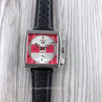 Tag Heuer Monaco Mens Watch 44mm Quartz Movement Stainless Steel Watches - Image 4