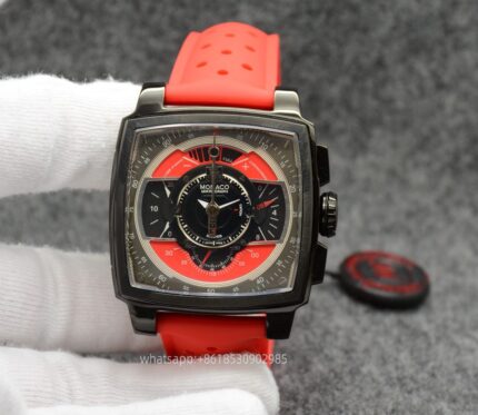 Tag Heuer Monaco Mens Watch 44mm Quartz Movement Stainless Steel Watches - Image 2