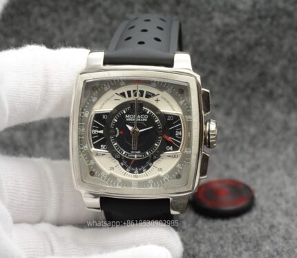 Tag Heuer Monaco Mens Watch 44mm Quartz Movement Stainless Steel Watches - Image 5