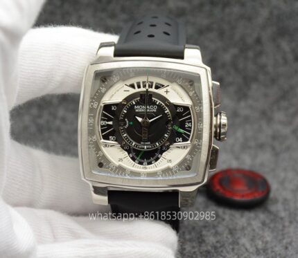 Tag Heuer Monaco Mens Watch 44mm Quartz Movement Stainless Steel Watches - Image 2