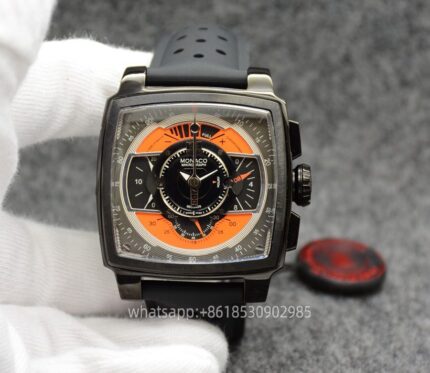 Tag Heuer Monaco Mens Watch 44mm Quartz Movement Stainless Steel Watches - Image 5