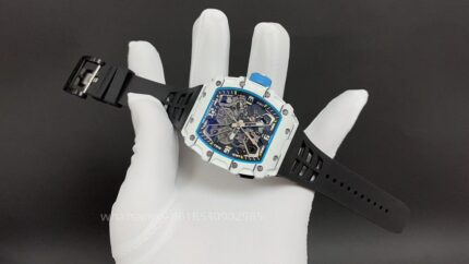 Richard Mille Mens Watch 50x43mm Automatic Mechanical Movement Stainless Steel Watches - Image 2