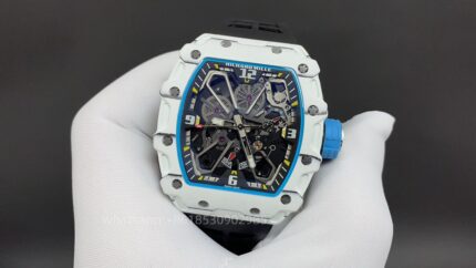 Richard Mille Mens Watch 50x43mm Automatic Mechanical Movement Stainless Steel Watches - Image 3