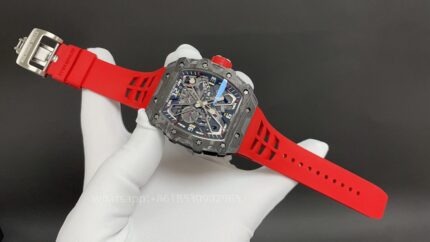 Richard Mille Mens Watch 50x43mm Automatic Mechanical Movement Stainless Steel Watches - Image 3