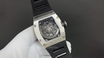 Richard Mille Mens Watch 50x43mm Automatic Mechanical Movement Stainless Steel Watches - Image 4